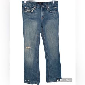 Juicy Couture Vintage Y2K Bootcut Flare Distressed Jeans Size 27